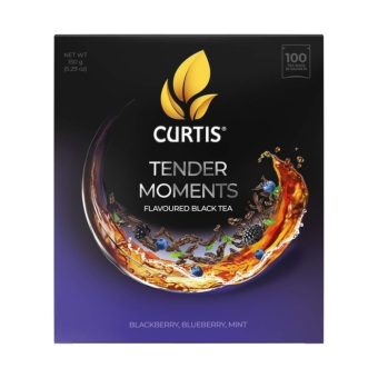 Чай Кертис Тендер Моментс чёрный, 100 пак, 1,5 г