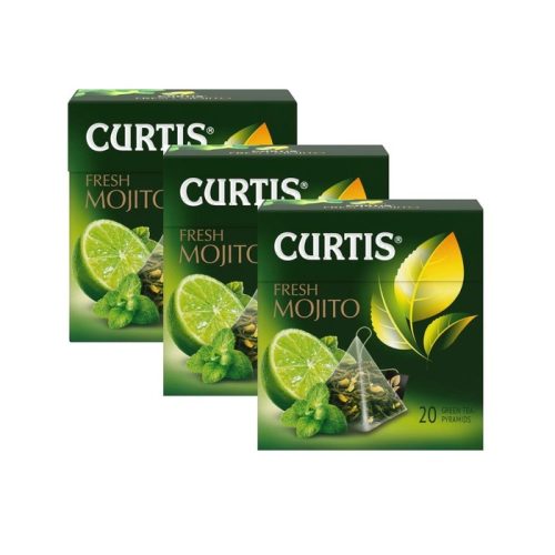 Чай Кертис Фреш Мохито зелёный, 20 пирамид, 1,7 г