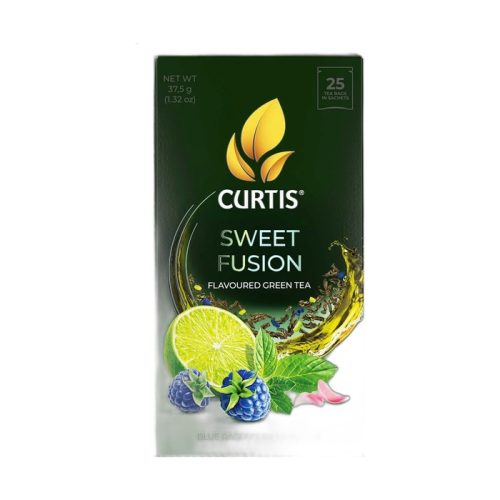 Чай Кертис Фрути Кьюти зелёный с ароматом, 25 пак, 1,5 г