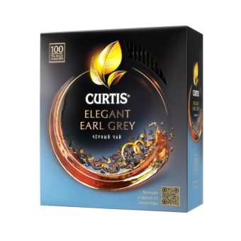 Чай Кертис Элегант Эрл Грей, 100 пак, 1,7 г