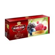 Чай Майский Лесные ягоды, чёрный, 25 пак