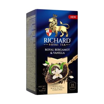 Чай Ричард Роял Бергамот и Ванилла, 25 пак, 2 г