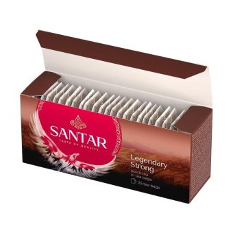 Чай Сантар Леджендари Стронг чёрный, 25 пак, 2 г