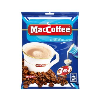 Кофе 3 в 1 со сгущённым молоком Мак кофе (50шт/уп), 20г, 1