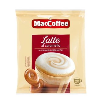 Кофе 3в1 Латте со сгущённой карамелью Мак кофе, 22г