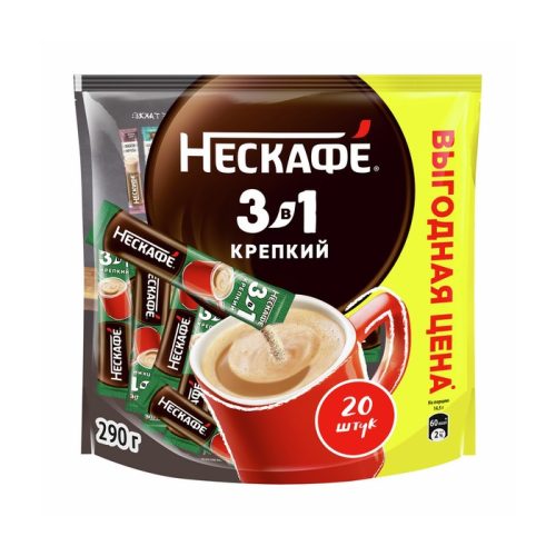 Кофе Нескафе 3в1 Крепкий, 290г