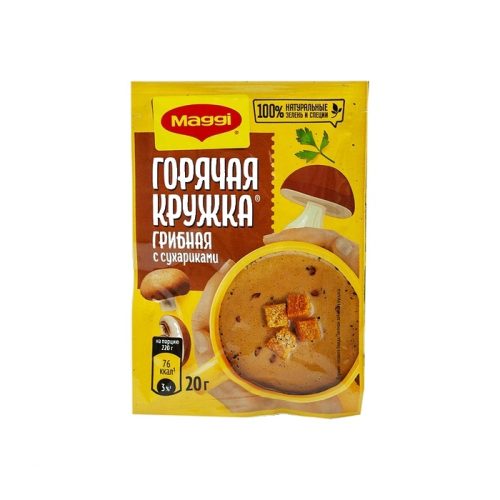 Горячая кружка Магги Грибной с сухариками, 20г