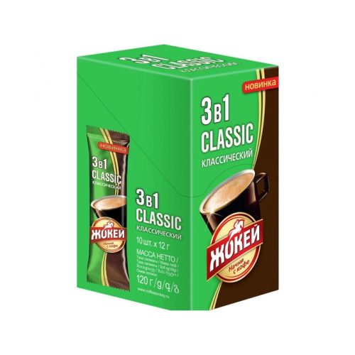 Кофе Жокей Классический 3в1, 10пак 120г