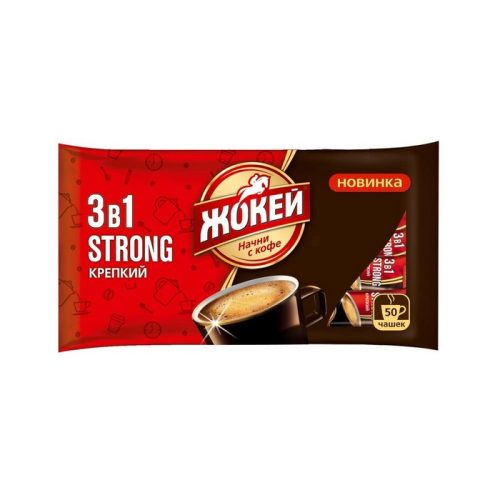Кофе Жокей Крепкий 3в1, 50пак 600г