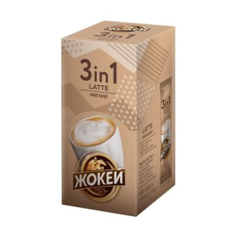 Кофе Жокей Мягкий латте 3в1, 10пак 120г