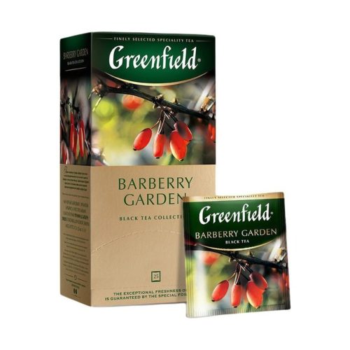 Чай Гринфилд Барберри Гарден черный барбарис, 25 пакетиков 37,5г