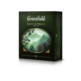 Чай Гринфилд Жасмин Дрим зеленый, 100 пакетиков 200г