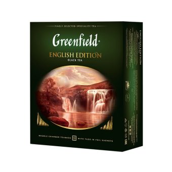 Чай Гринфилд Инглиш Эдишн черный, 100 пакетиков 200г