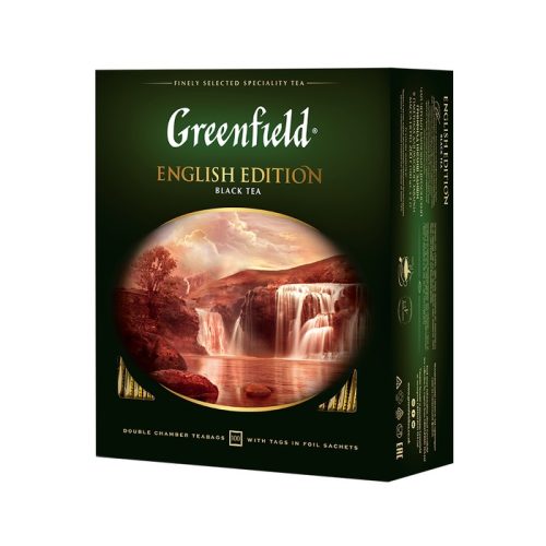 Чай Гринфилд Инглиш Эдишн черный, 100 пакетиков 200г