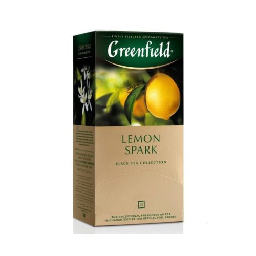 Чай Гринфилд Лемон Спарк чёрный, 25пак*1,5г