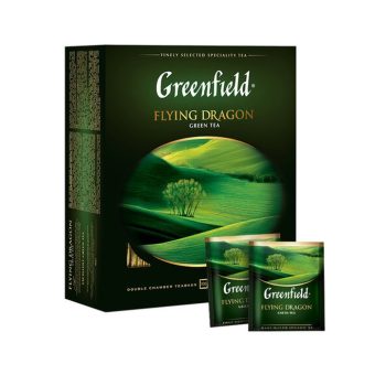 Чай Гринфилд Флаинг Драгон зелёный, 100пак*1,8г