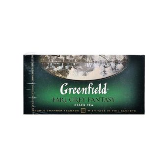 Чай Гринфилд Эрл Грей Фэнтези чёрный, 100пак*2г