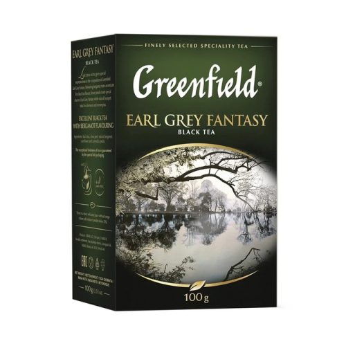 Чай Гринфилд Эрл Грей Фэнтези чёрный крупнолистовой, 100г