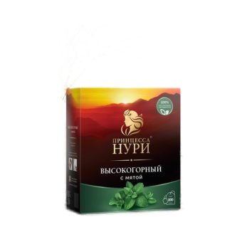 Чай Принцесса Нури Высокогорный с мятой, 100 пак 1,8г