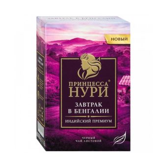 Чай Принцесса Нури Завтрак в Бенгалии чёрный среднелистовой, 100г