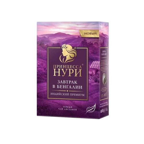 Чай Принцесса Нури Завтрак в Бенгалии чёрный среднелистовой, 200г