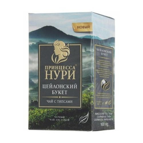 Чай Принцесса Нури Цейлонский Букет (среднелистовой), 100г, 0.1