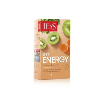 Чай Тесс Гет Энерджи оолонг и зеленый с ароматом киви и жасмина, 20пак, 1,5г, ОРИМИ
