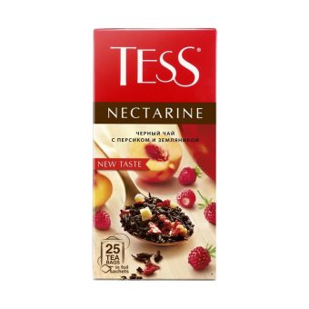Чай Тесс Нектарин черный с персиком и земляникой, 25пак, 1,5г, ОРИМИ
