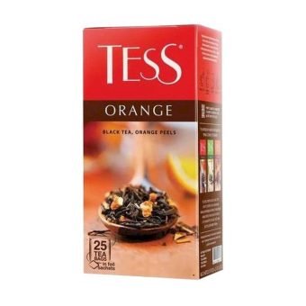 Чай Тесс Оранж черный с апельсином и черной смородиной, 25пак, 1,5г, ОРИМИ