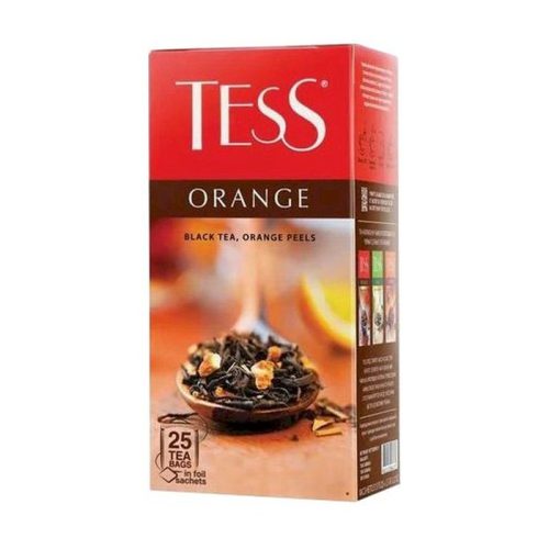 Чай Тесс Оранж черный с апельсином и черной смородиной, 25пак, 1,5г, ОРИМИ