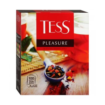 Чай Тесс Плэжа чёрный с яблоком и шиповником, 100пак*1,5г