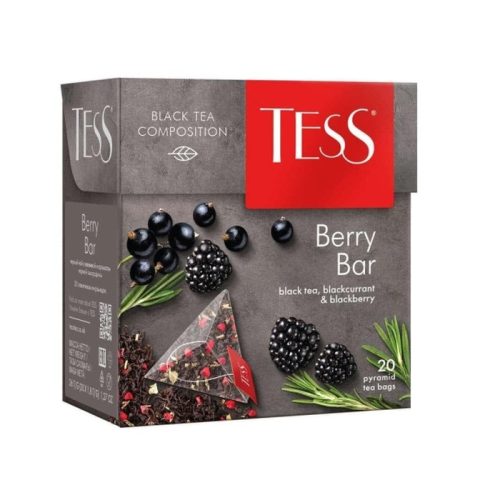 Чай Тесс Берри Бар Чёрный, 20пирам*1,8г