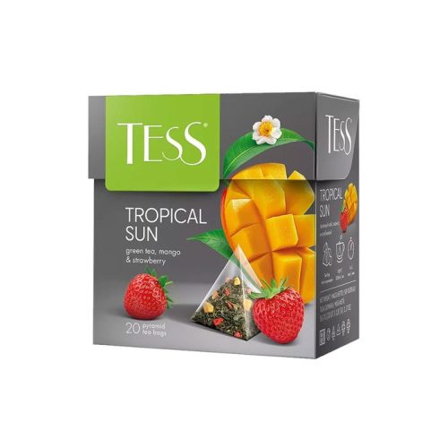 Чай Тесс Тропикал Сан зелёный с добавками, 20 пирамидок 1,8 г