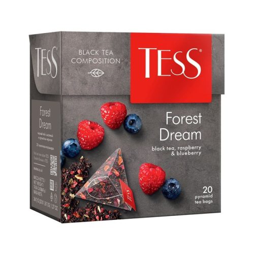 Чай Тесс Форест Дрим чёрный, 20 пирамидок 1,8 г