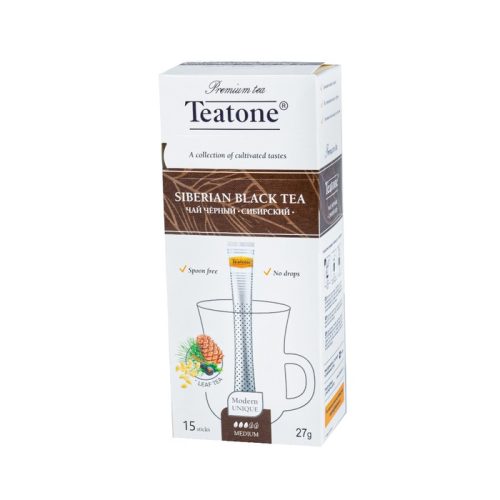 Чай Teatone сибирский чёрный с ароматом кедра и можжевельника 15стик