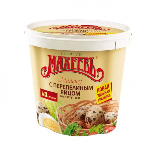 Майонез Махеевъ с перепелиным яйцом 50,5%, 800г