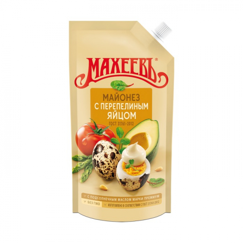 Майонез Махеевъ с перепелиным яйцом 67%, 190г