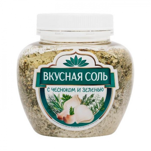 Вкусная соль с чесноком и зеленью Агроимпорт, 400г