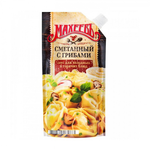 Майонезный соус Махеевъ сметанный с грибами, 200г