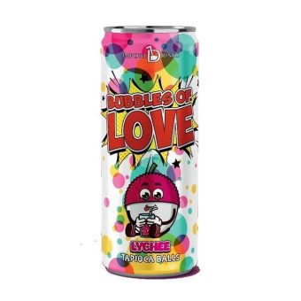 Напиток чайный Баблс оф Лав с желейными шариками со вкусом Клубники, 0,32л