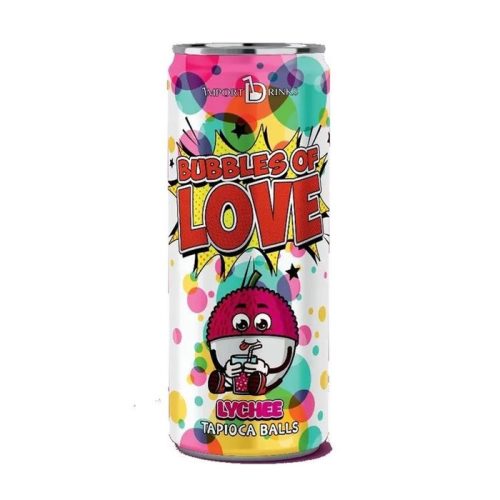 Напиток чайный Баблс оф Лав с желейными шариками со вкусом Клубники, 0,32л