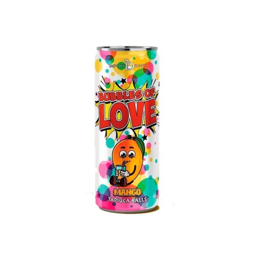 Напиток чайный Баблс оф Лав с желейными шариками со вкусом Манго, 0,32л