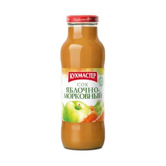 Сок Кухмастер с мякотью Яблочно-морковный, 0,68л
