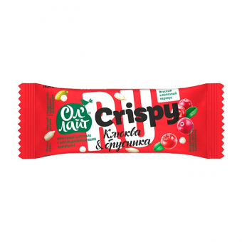 Батончик фруктовый Бионова Ол'Лайт с хрустящими рисовыми шариками и северными ягодами, 30г