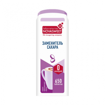 Заменитель сахара в таблетках Бионова Новасвит, 650 таблеток