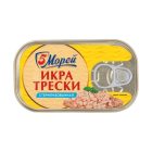 Икра трески атлантической пробойная стерилизованная 5 Морей, 120г