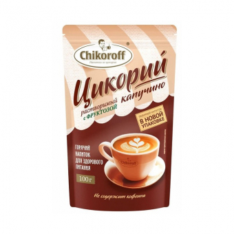 Напиток растворимый из цикория Бионова Чикорофф Капучино с фруктозой, 100г