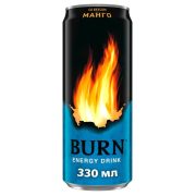 Энергетик Burn (Бёрн) Манго, бирюзовый, 0.449 л
