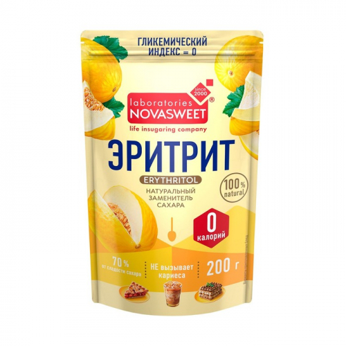 Подсластитель эритрит Бионова дынный сахар Новасвит, 200г