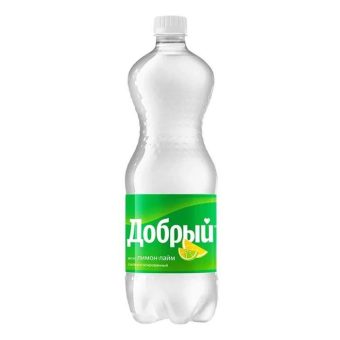 Лимонад Добрый Лимон Лайм, пластиковая бутылка, 1 л